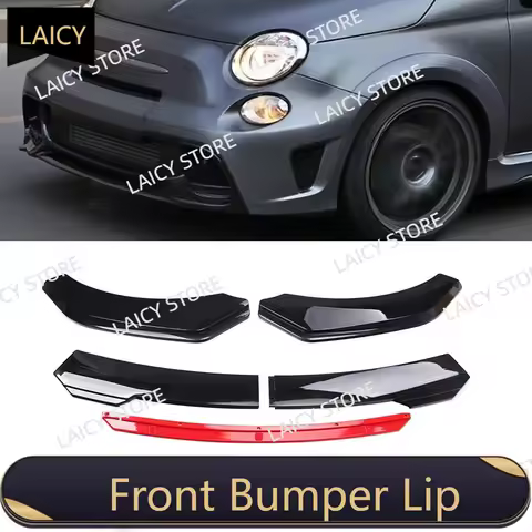 LAICY For F-iat 500 595 Abarth Car Front Body Bumper Spolier Lip Chin Diffuser Splitter Air Dam Kit 