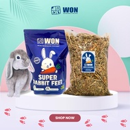 WON SUPER Rabbit Pellet Bundling Package 1kg + WON Hay Alfafa 1kg