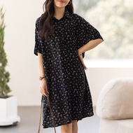 S-4XL 90KG Wearable Plus Size Dress Floral Chiffon Dress Summer Fashion Short Dress For Petite
