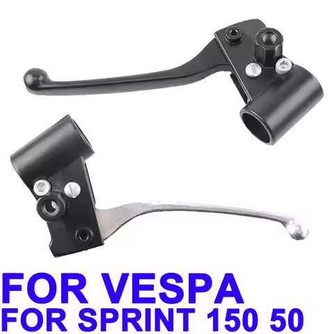 Accessories Left Rear Brake Lever With Clamp For Piaggio FLY 150 50 Vespa Sprint Primavera LX 150 50