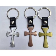 AGAPE METAL CROSS KEYCHAIN