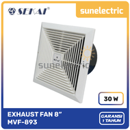 Sekai MVF-893 Kipas Exhaust Fan 8" / 8 Inch / 20 cm Ceiling / Plafon MVF 893 / MVF893 - Putih