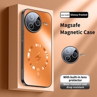 Redmi K80 Case Lens Protection Lightning Symbol Magnetic Ring Casing For Redmi K80 5G Phone Case