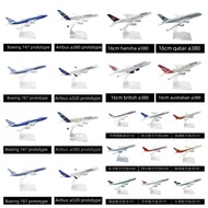 【Fast Shipping】Diecast Metal Aircraft Model Airbus A320/A380 Air Concord Boeing 737/747 Air France B