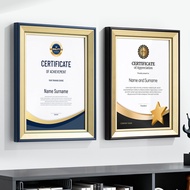 Business License Photo Frame Genuine Copy Wooden a4 Certificate Frame Picture Frame Hygienic License