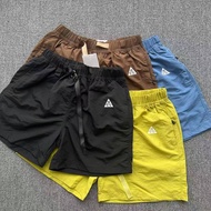 ACG Japanese Style Quick-Drying Retro Shorts Solid Color Casual logo Sports logo Belt Sports Functio