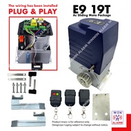 E9 19T L200 AC MOTOR SLIDING AUTOGATE SET (1500KG) ( set without gear rack ) heavy duty autogate sys