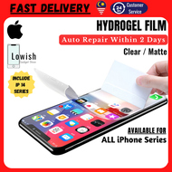 [READY STOCK] Hydrogel Film iPhone 14 Pro Max 14 Plus iPhone 13 Pro Max 13 Pro 13 Mini 12 Mini 12 Pro iPhone 12 Pro Max 11 Pro Max XS Max XR X SE 8 Plus 7 Plus 6 Plus Clear Matte Screen Protector Soft Silicone Type