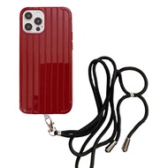 HP Suitcase Case Trunk Case + TALI Lanyard TALI Nagita Casing Silicone Softcasehp Realme C2/A1K C12 