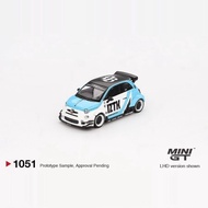 MINIGT 1: 64 1051#菲亚特 ABARTH 595 LBWK Abas Car Model