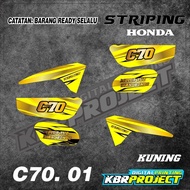 ( COD ) C70 STICKER STRIPING MOTOR HONDA C70 STRIPING VARIASI RACING