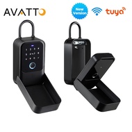 AVATTO Tuya Smart Key Box Fingerprint Safe Storage Lock Digital Security Lockbox Electronic Portable Lock Boxes For Smart Home