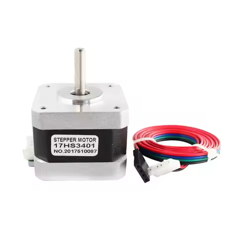 17HS3401 4-Lead Nema 17 Stepper Motor 42 Motor 42BYGH 1.3A 1.6A 0.32N.m for CNC Laser and 3D Printer