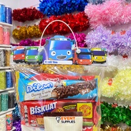 Plastik Snack Pelintir Karakter Cowok 10 pcs | Kantong Snack Ulang Tahun | Kemasan Jajanan Lucu
