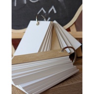 Set of 05 flashcards 300gsm thick including 250 ivory paper vocabulary learning cards.