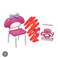 Miniature Chair Model From Re-Ment Sanrio Kawaii Tokimeki Diner Set. Authentic Copyright