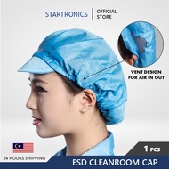 ESD Cap cleanroom cap food industries topi hat visor cap dust free unisex work cap