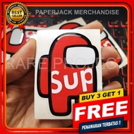 READY STOCK AMONG US SUPREME STICKER CUTTING IMPORTED CAR ACCESSORIES SINGLE STICKER CHEAP DECORATIO