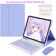 Galaxy Tab A8 Keyboard Case For Samsung Galaxy Tab S6 Lite 10.4 S7 S8 A7 A8 2021 Case with Pen Holde