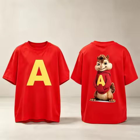 Alvin and The Chipmunks_ The Squeakquel's Pullover Woman Manfashion Drop Shoulder T-shirt Available