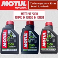 MOTUL Moto 4T 10W-40 & 15W-50 & 10W-50 5100 Technosynthese Ester