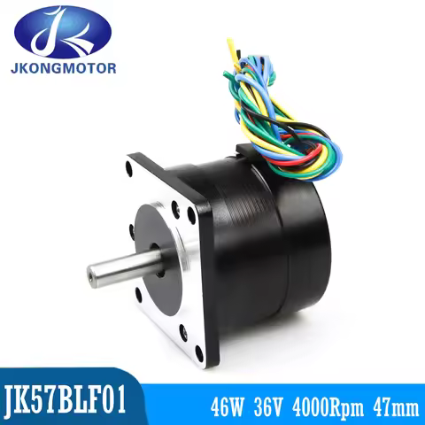 Jkong 57BLF01 57mm 36V 46W Brushless DC Motor 3 Phase 4-Poles 57*57*47mm 0.11N.m 4000RPM BLDC Motor 