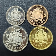 British Barbados QE II A Set Of Coins 1973 ( 4 Coins )