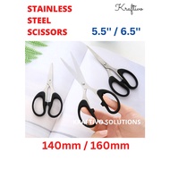 [ SCISSORS ] 5.5'' & 6.5'' STAINLESS STEEL SCISSORS / OFFICE SICCORS 140mm & 160mm /KIDS SCISSORS WI