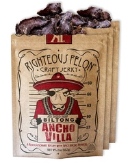 Righteous Felon Anchor Villa Biltong Beef Jerky | Keto Paleo Gluten Free High Protein | Hormone Free