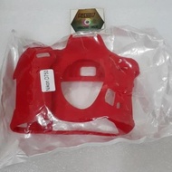 MERAH Rubber Rubber Body Silicone cover case for Nikon D750 Red