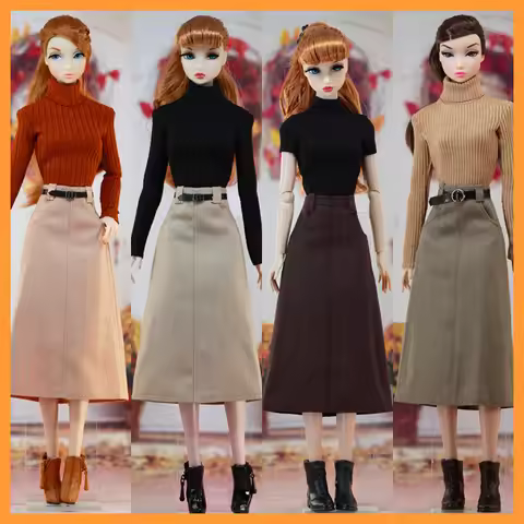 [20days made] 1/6 Scale Female Elegant High Waist A-word Version Long Skirt for Momoko OB FR Nippon 