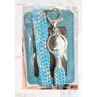 Handmade weaved lanyard with card holder Assorted Colours Customisable selected colour combo event d