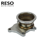 RESO--Turbo Adaptor Flange Stainless Steel Adapter for T3/T4 Turbo 5 Bolt to 3" V-Band Flange