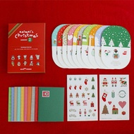 10/pcs boxed three-dimensional Christmas gift greeting card Christmas card set Greeting card envelop