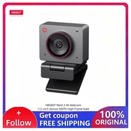 OBSBOT Meet 2-4K Webcam for PC with 1/2" Sensor, Al Framing & Autofocus, Beauty Mode, Lightweight, G