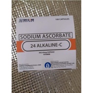Sodium Ascorbate 24 Alkaline-C 562.43mg 100 capsules Authentic