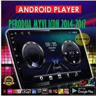 PERODUA MYVI ICON 2014-2017 (360 CAMERA 8GB RAM 128GB CARPLAY DPS 4G SIM IPS 2.5d ) 10'' Q-LED BIG SCREEN Android Player