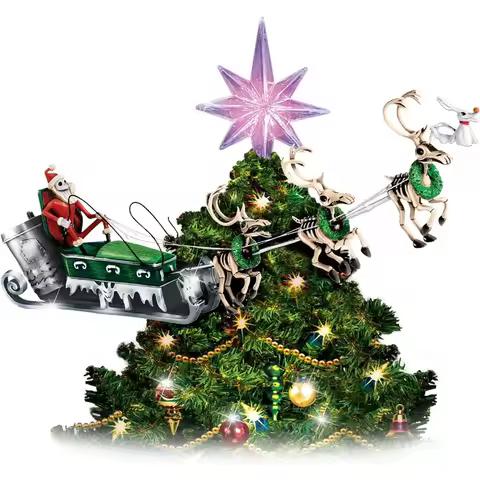 The Nightmare Before Christmas Light-Up Rotating Tree Topper
