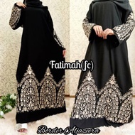 Black Abaya, Dubai Abaya, Al-Jazeera Embroidered Abaya