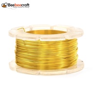 1 Roll Round Copper Craft Wire for Jewelry Making Long-Lasting Plated Gold 26 Gauge 0.4mm about 65.61 Feet(20m)/roll