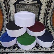 HIJAU MERAH Hajj cap, Hajj cap, white cap, KALBUT COLOR, 8 cm high, white cap, white cap, Malaysian 