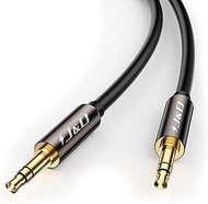 J&D 3.5mm Male to Male Auxiliary Audio Cable, Gold Plated Copper Shell Heavy Duty 3.5mm 1/8 inch TRS