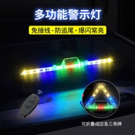 spotlight solar lampu emergency Car Solar Strobe Warning Light Emergency Triangle Light Warning Sign