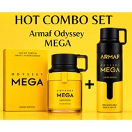 COMBO SET ARMAF ODYSSEY MEGA (100OML) + EXCLUSIVE EDITION ODYSSEY MEGA BODY SPRAY (200ML)