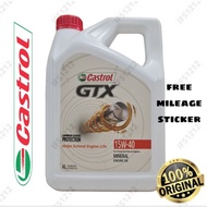 ❧HOT SALES ORI CASTROL GTX 15W40 4L SNCF ENGINE OIL PETROL  DIESEL 15W-40 15W 40 HILUX HYUNDAI KIA H