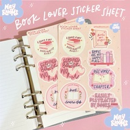 Book Lover Sticker Sheet, Book Lover Sticker, Book Sticker, Vinyl Sticker Waterproof