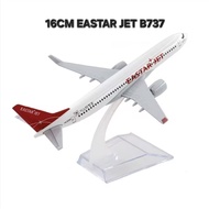 16cm Airplane KOREA EASTAR JET B737 KOREAN AIR Boeing 737 B737 Diecast Metal Alloy Display Toy Decor