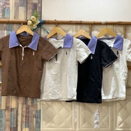 MELINA T-SHIRT ALOPOLO ALO/ ZIPPERPOLO SHORT ZIPPER T-SHIRT/