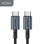 สายชาร์จ Choetech PD 60W USB-C to USB-C nylon Cable 1.2m/2m-Black XCC-1014-BK,XCC-1015-BK