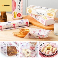 MK1  10/50Pcs Wax Paper Food Grade Grease Paper Food Wrappers Wrapping Paper Oil-proof Baking Paper 